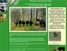 Tablet Screenshot of kissingrockcamp.com